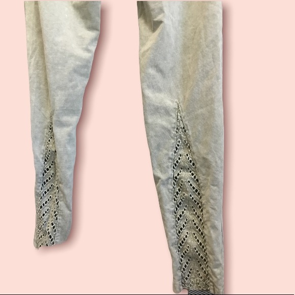 EASEL Light Green Olive Mineral Washed Small Leggings - Picture 8 of 12